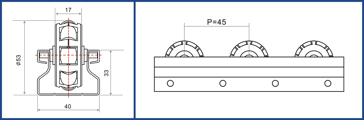 Roller track SK-12B