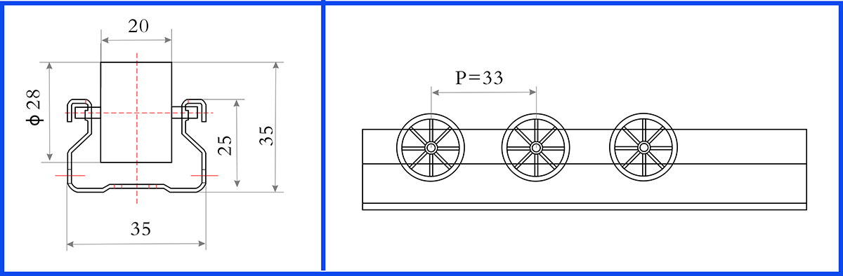 Roller track SK-35-1