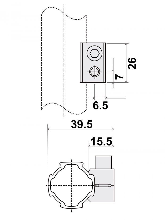 Aluminum Pipe Joint SK-L10