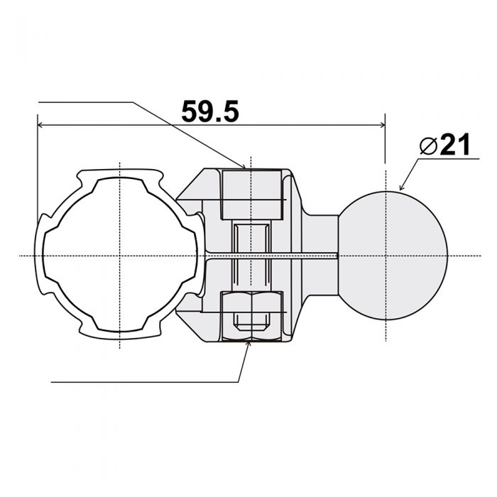 Aluminum Pipe Joint SK-L12