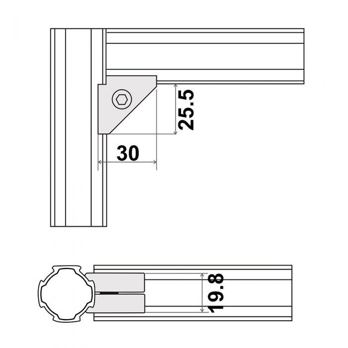 Aluminum Pipe Joint SK-L13