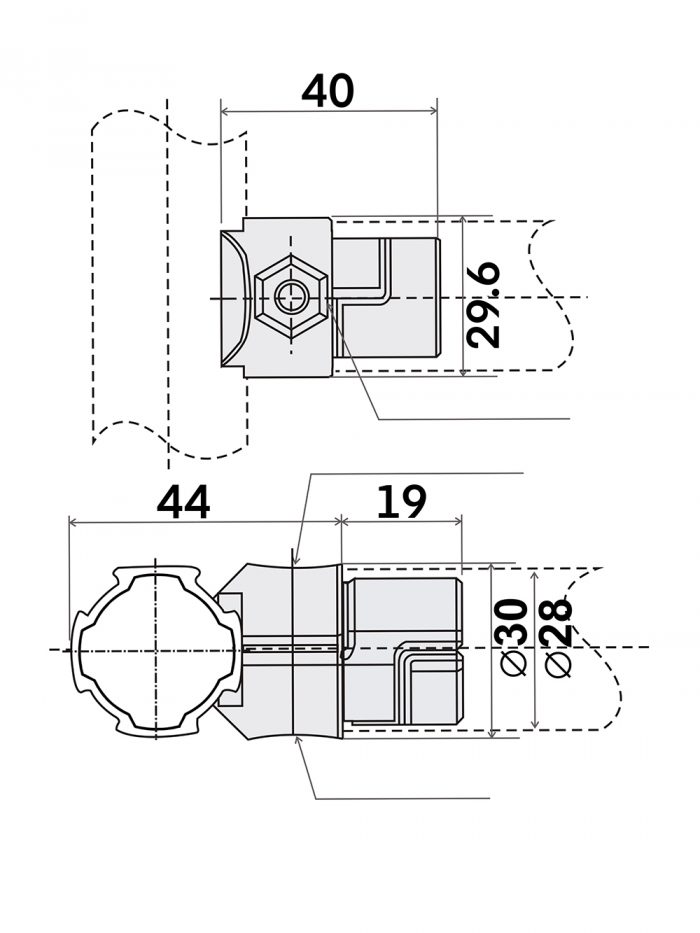 Aluminum Pipe Joint SK-L1C