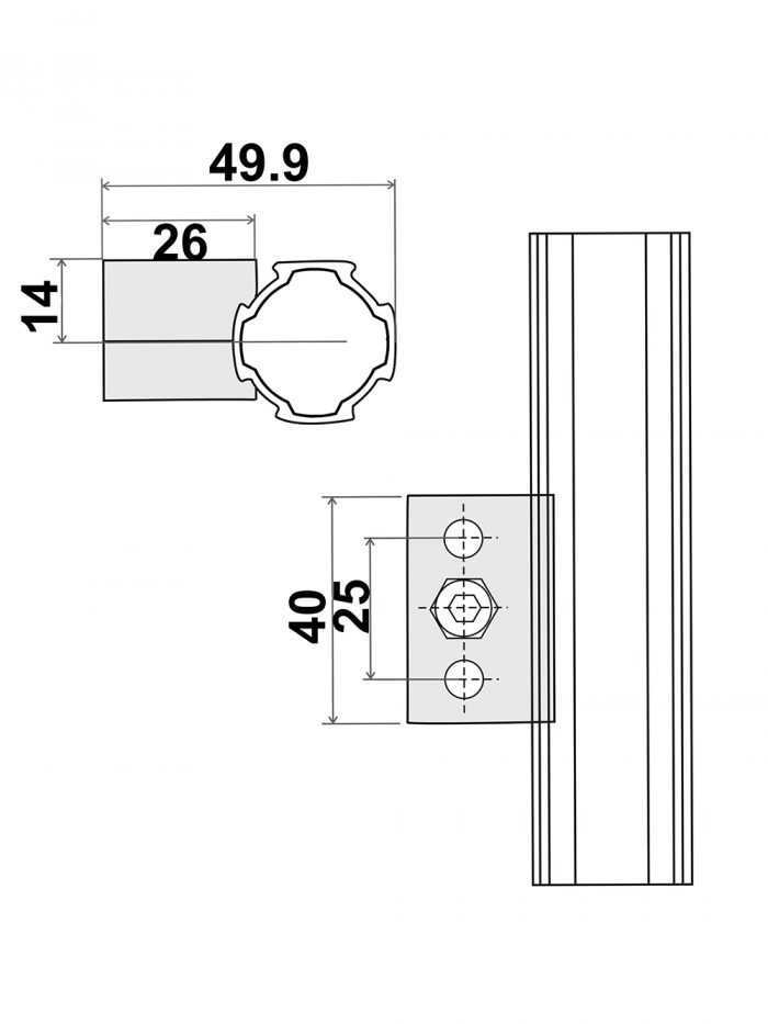 Aluminum Pipe Joint SK-L2