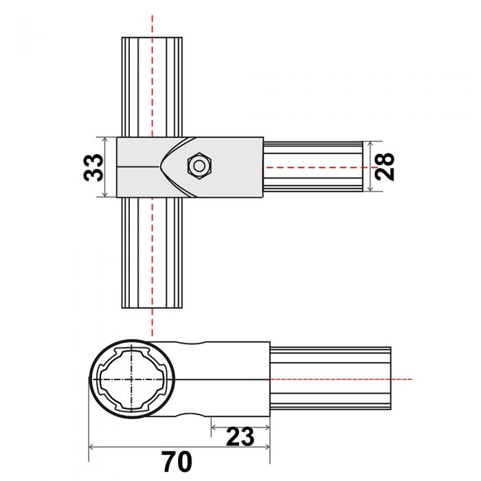 Aluminum Pipe Joint SK-L21