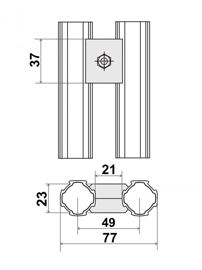 Aluminum Pipe Joint SK-L3