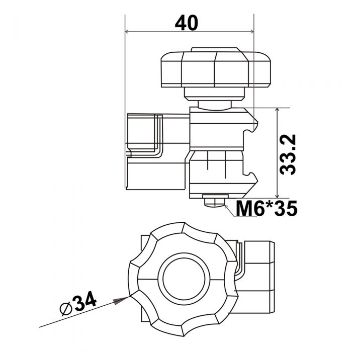 Aluminum Pipe Joint SK-L31