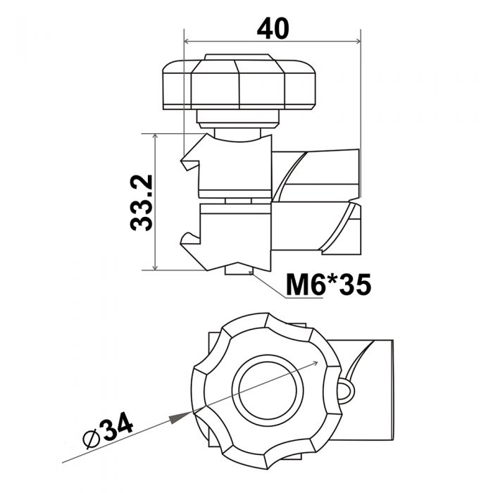 Aluminum Pipe Joint SK-L32