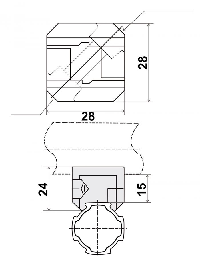 Aluminum Pipe Joint SK-L4