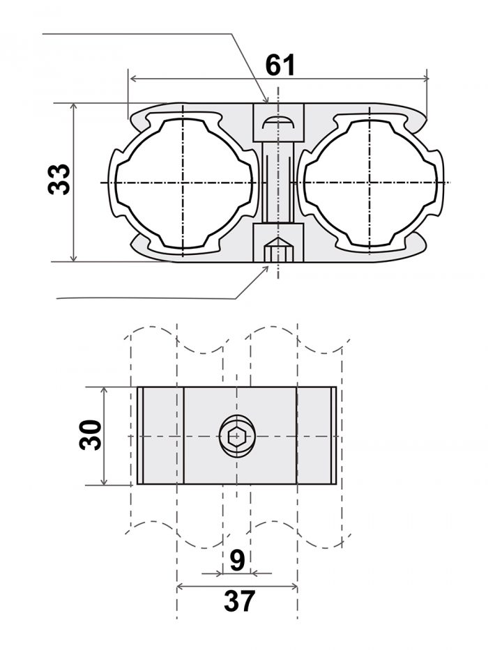 Aluminum Pipe Joint SK-L5