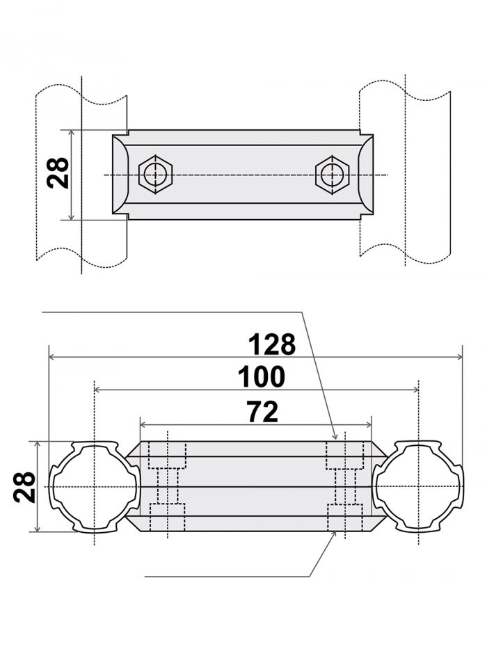 Aluminum Pipe Joint SK-L8