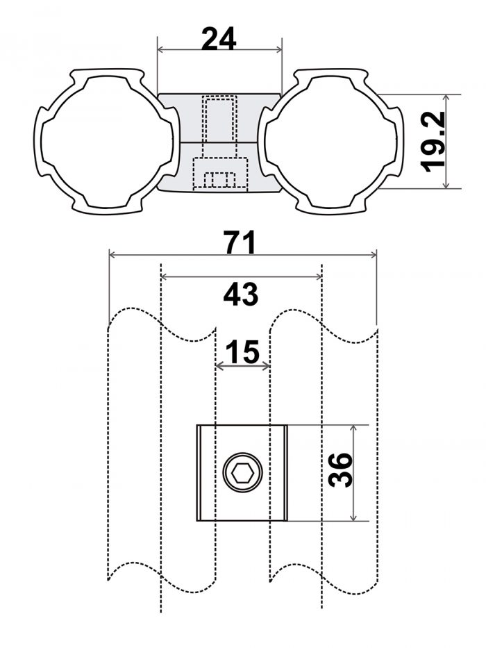 Aluminum Pipe Joint SK-L9