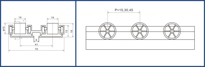 Roller Track SK-AL-70