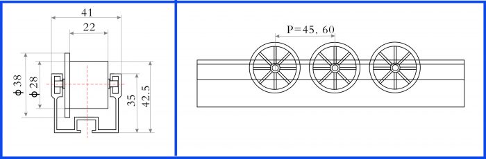 Roller Track SK-ALD-42B