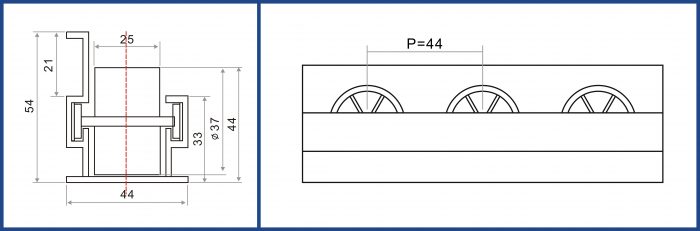 Roller Track SK-AL-44E